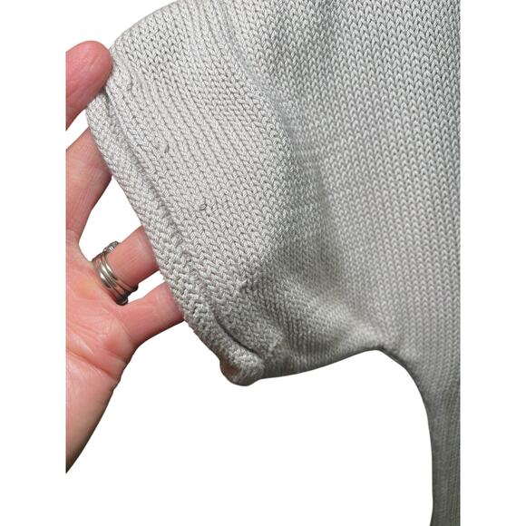 Boden Women US 2 Knit Sweater Dress Mini Sweater Dress Beige Cream Short Sleeves - Picture 5 of 7